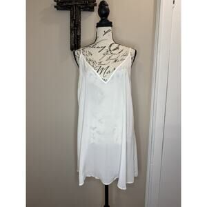 Free People Sheer Ivory White Slip Dress Size Medium NWOT